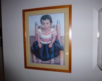 Adorable picture, Signed by Diego Rivera