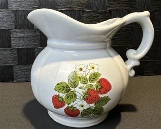 McCoy Strawberry Country Pitcher