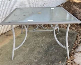 Outdoor Patio Table Glass Top