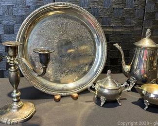 Silver Plated Tea Party Lot