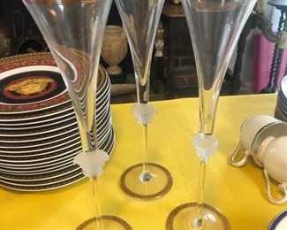 Versace champagne glasses