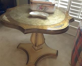 gold gilded top table