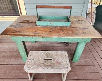 Antique reclaimed wood Farm Table