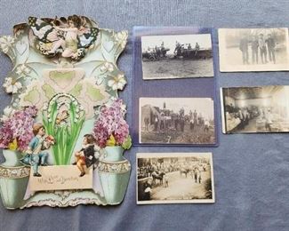 Antique pictures and Antique Valentines Day card