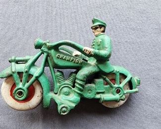 1950's- 70's Reproduction Motorcycle cop. Made by Hubley