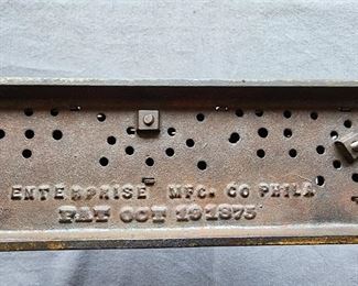 1875 Enterprise Independence Hall cast iron still bank