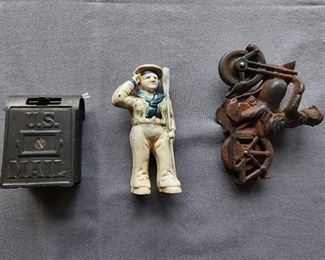 Cast Iron Toys and Bank