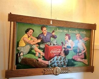 Antique Coca-Cola Framed picture