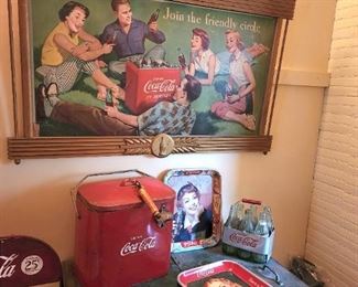 Cooler and trays with cardboard photo