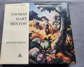 Thomas Hart Benton Autographed hard back book