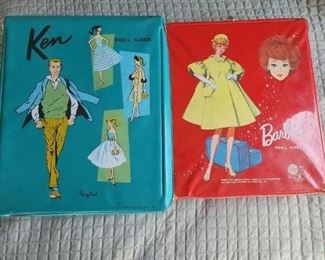 1958 and 1961 ken and barbie cases