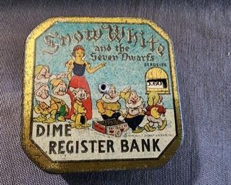 Snow White Dime register bank