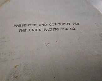 1907 Union Pacific Tea Company plate