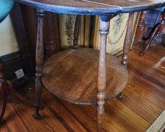 Walnut clawfoot Parlor table