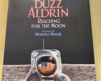 Buzz Aldrin Reaching for the Moon book Autographed by Mr. Aldrin