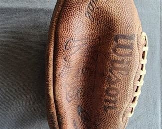 Team Ball given to Raiders players and staff after defeating The Pitsburg Steelers in the 1976 AFC Title Game