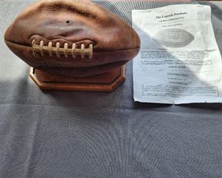 Team Ball given to Raiders players and staff after defeating The Pitsburg Steelers in the 1976 AFC Title Game