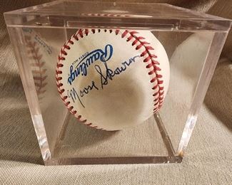 Bill Moose Skowron autographed baseball