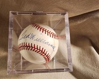 Ted Williams signed baseball