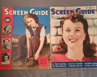 1939 and 1941 Screen Guide magazines