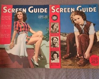 1939 Screen Guide magazines