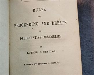 Cushings  Manual on Debate