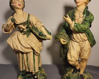 Niepold Borghese Chalkware figurines 
