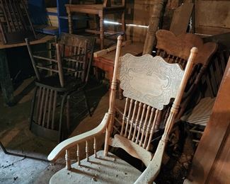 We have over 50 vintage and antique chairs