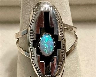 Opal Native American ring