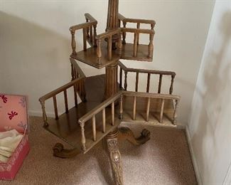 ANTIQUE REVOLVING BOOK STAND