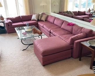 BAKER FURNITURE MODULAR COUCH SOFA APPROXIMATELY 8' X 13'