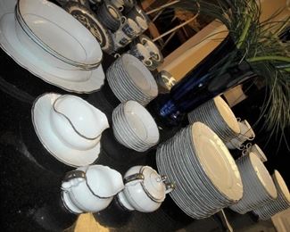 Silver Sonata china by Harmony House.