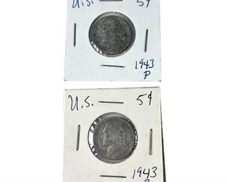 1943 Jefferson Nickel Coins
