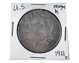 1921 Morgan Silver Eagle Dollar Coin