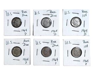 1964 Roosevelt Dimes