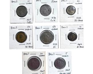 Collection of Valuable Coins from Brazil