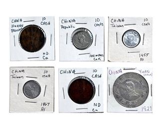 Collection of Valuable Coins from China Taiwan