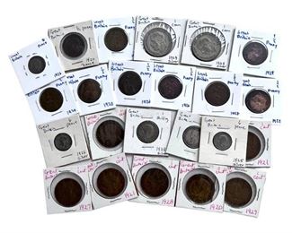 Collection of Valuable Coins from Great Britain 1920s