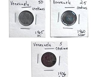 Collection of Valuable Coins from Venezuela