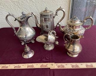 Silver Plated Tea Serving Pieces