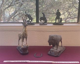 Bronze Statues Brass Stag