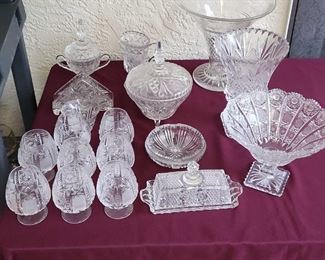 Assorted Crystal Ware 18pcs
