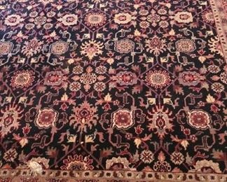 Black Red Cream Colorful Area Rug