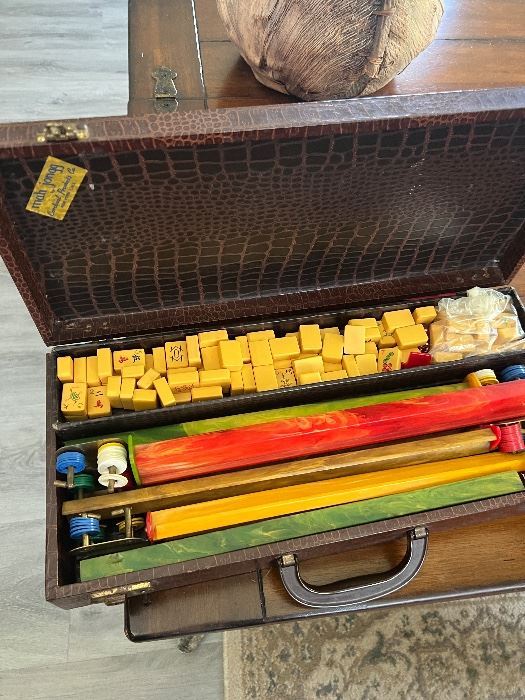 $250 antique Bakelite mah-jong set