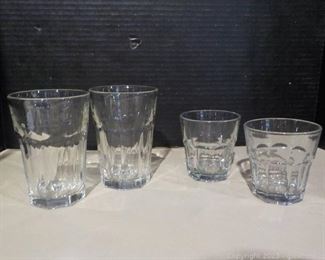 2 Sized of Restaurant Grade Glasses by Libbey Duratuff