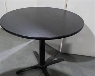 Black Topped Cafe Table Seats Four