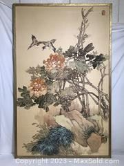 wframed chinese painting on silk2221 t