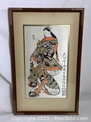 wframed chinese silk painting2251 t
