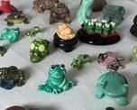 wminiature frog collection figurines1911 t