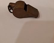 wvintage police officer solid brass whistle usa1831 t